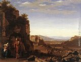 Cornelis van Poelenburgh Rest on the Flight into Egypt painting